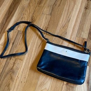 Kate Spade black and white crossbody purse